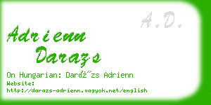 adrienn darazs business card